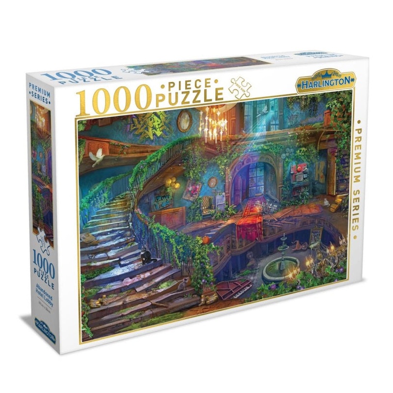 Harlington – Thomas Kinkade Abandoned Hotel Lobby 1000 Piece Jigsaw