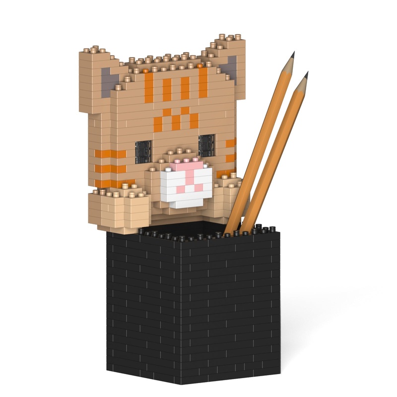 Jekca – Tabby Cat Pencil Cup – Small (01S)