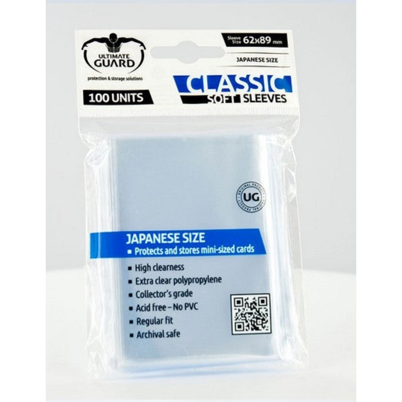Ultimate Guard Classic Soft Sleeves Japanese Size Transparent (100)