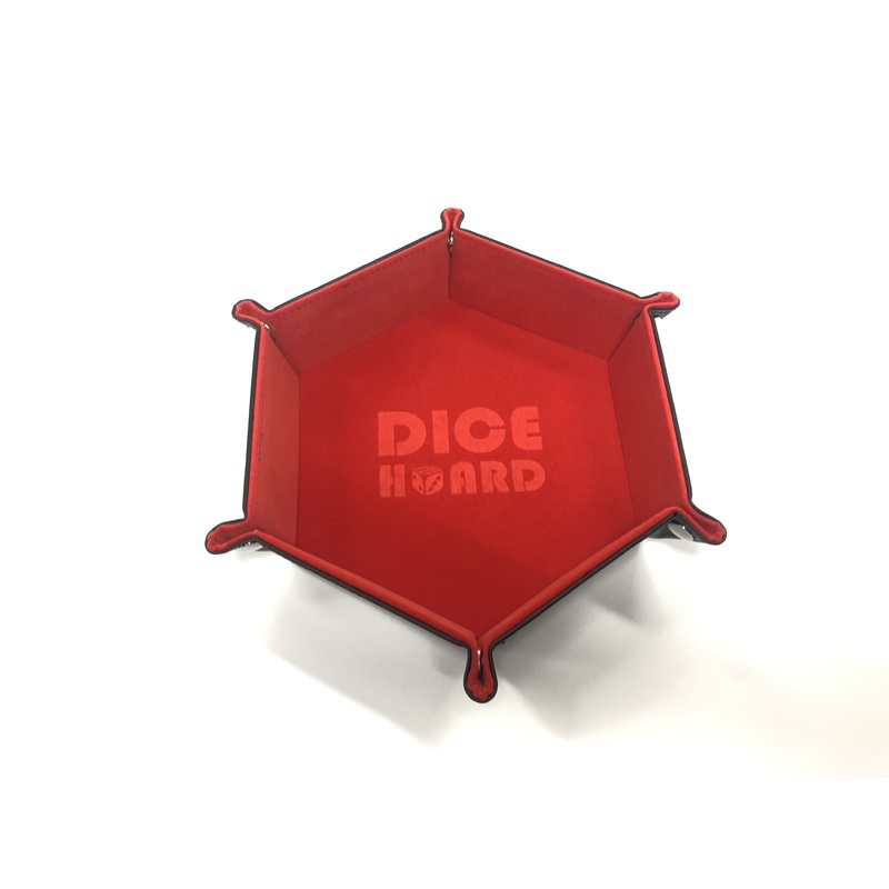 Dice Hoard Dice Tray Hex Red