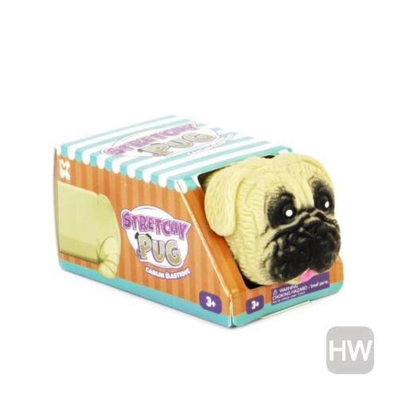 Stretchy Pug 9cm