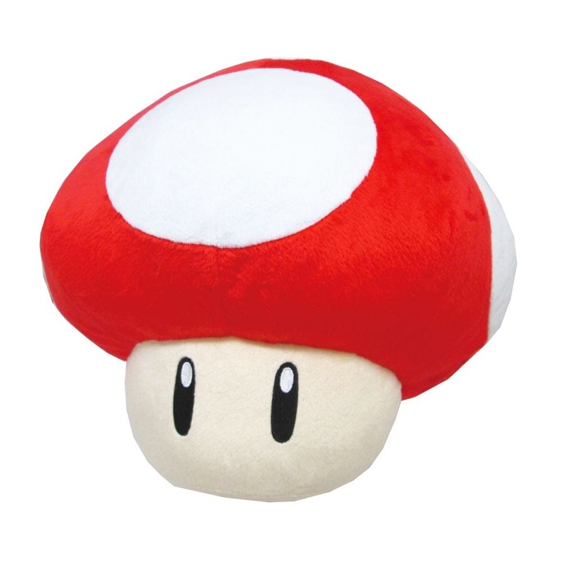 Super Mario Bros Plush Super Mushroom Pillow 32cm