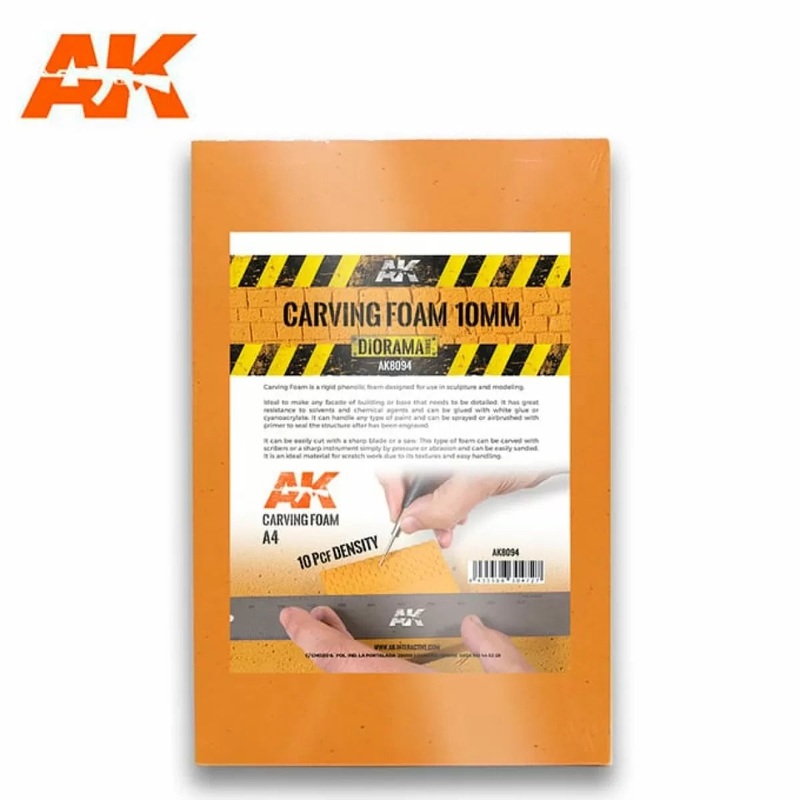 AK Interactive – Building Materials – Carving Foam 10mm A4