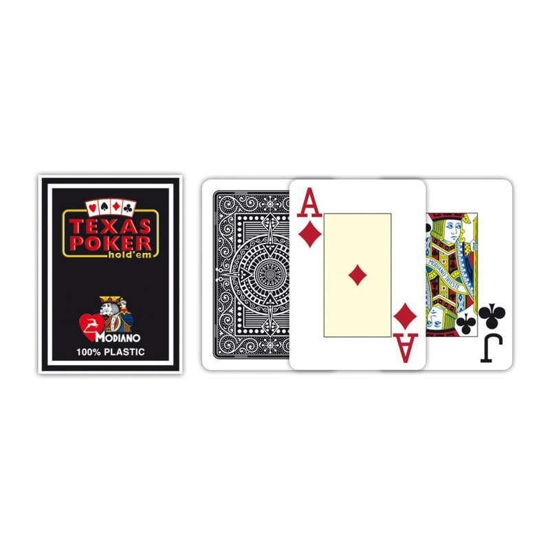 Texas Poker 100% Plastic Jumbo (black)