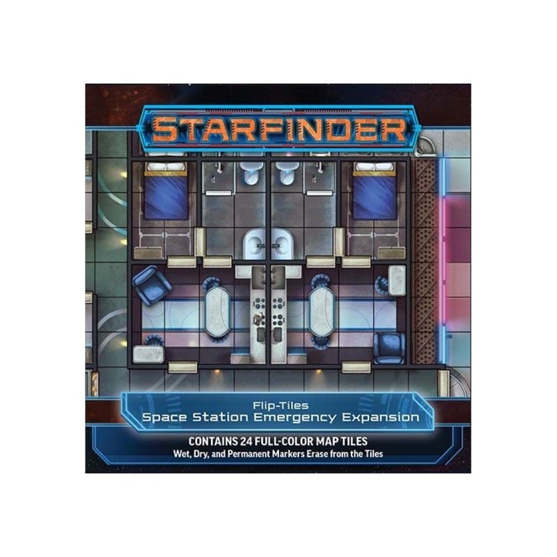 Starfinder Flip Tiles – Space Station Emergency Expansion