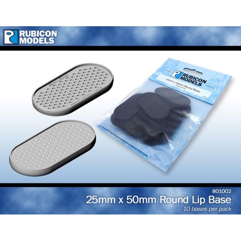 25mm x 50mm Round Base (10)