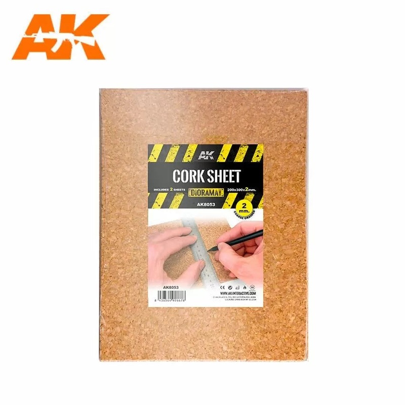 AK Interactive Building Materials – Cork Sheets Coarse Grained 200x300x2mm