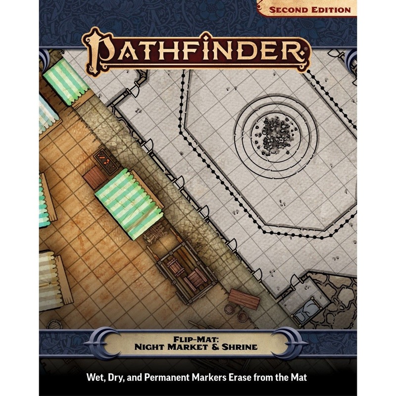 Pathfinder Second Edition – Flip-Mat – Night Market & Shrine