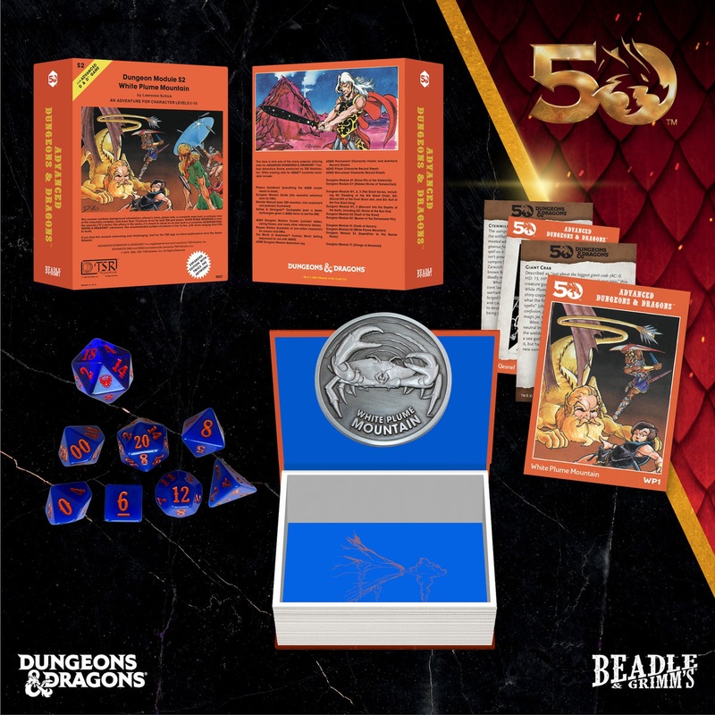 Beadle & Grimms White Plume Mountain Dice & Accessories Set D&D 50th