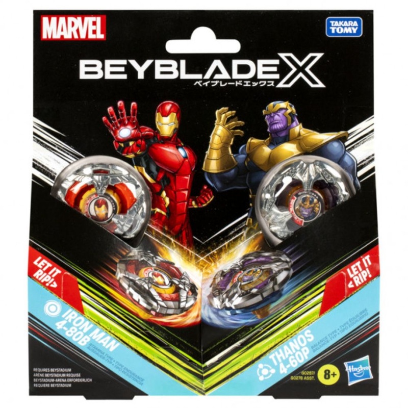 Beyblade X – Iron Man 4-80B + Thanos 4-60P