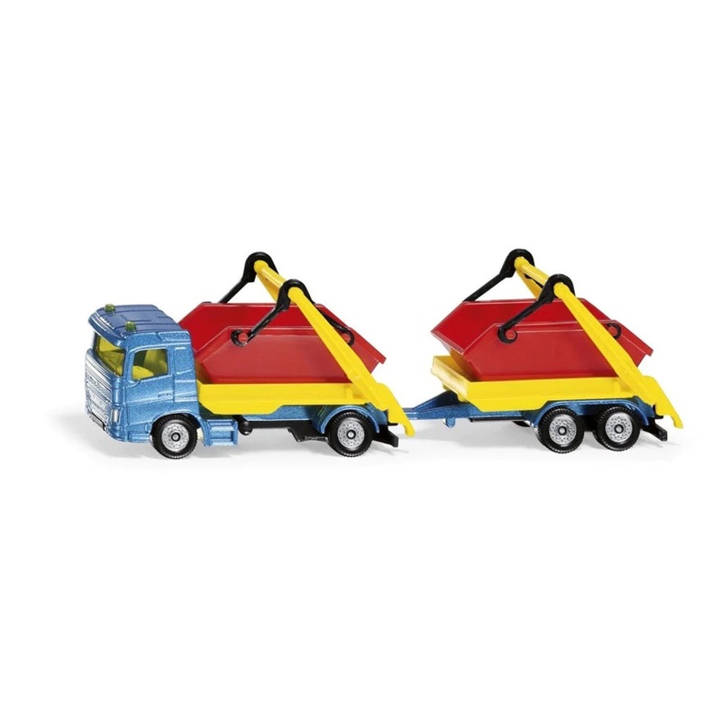 Siku Truck with Skip and Trailer