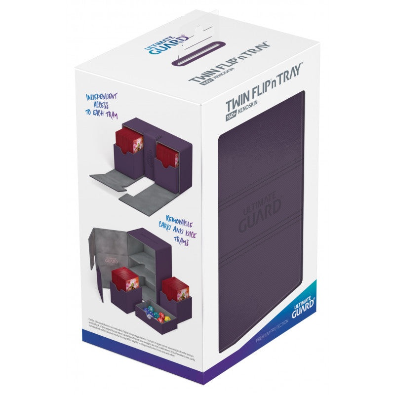 Ultimate Guard – Twin Flip N Tray Deck Case 160+ Standard Size Xenoskin Purple