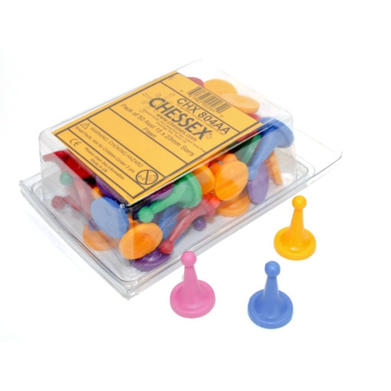 Chessex – Pack of 50 Asst 15 x 23mm Sorry Pawn