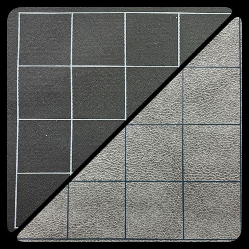 Chessex – Reversible Battlemat 1 Squares BlackGrey 23 1/2 x 26 CHX 96480