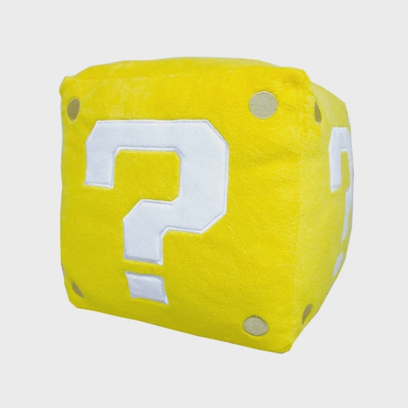 Super Mario Bros Plush Coin Box Pillow