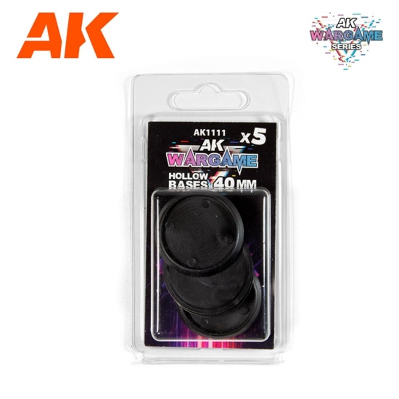 AK Interactive – Wargame Accesories – Hollow Base 40mm