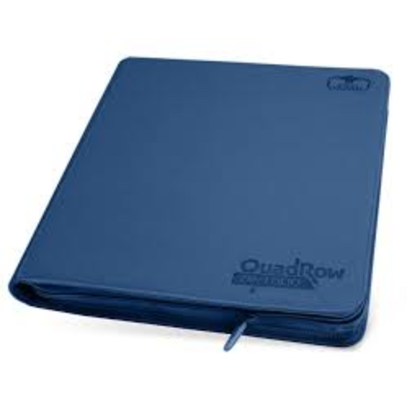 Ultimate Guard 12-Pocket Quadrow Zipfolio Xenoskin Dark Blue