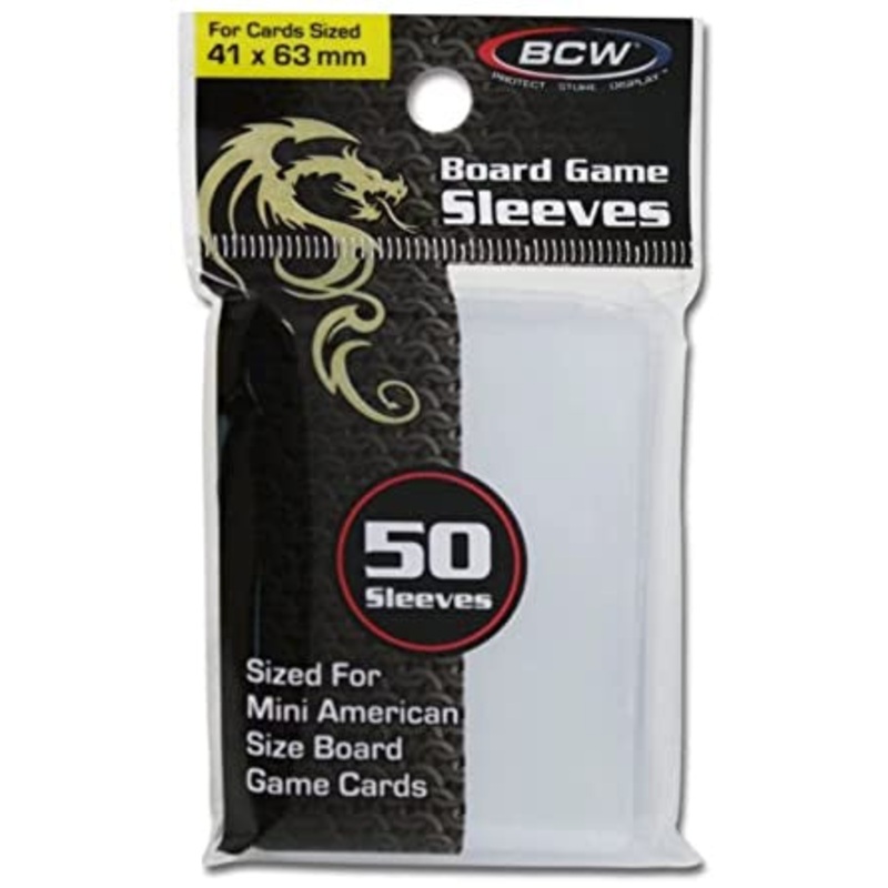 BCW Board Game Sleeves 41×63 mm (50)