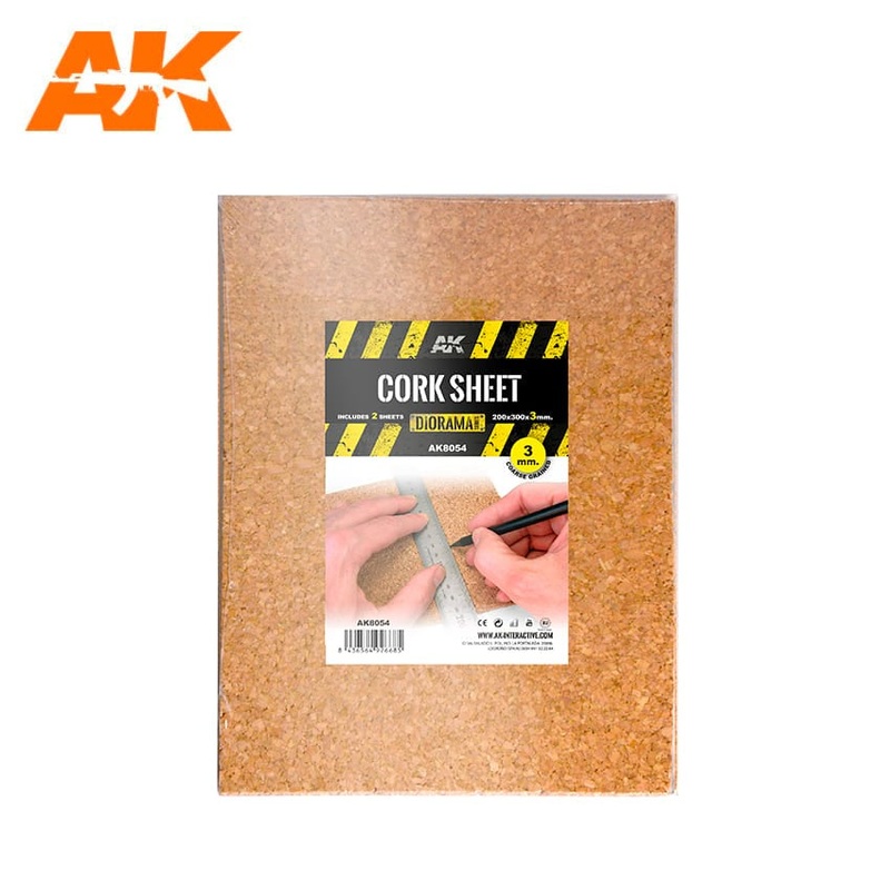 AK Interactive Building Materials – Cork Sheets Coarse Grained 200x300x3mm