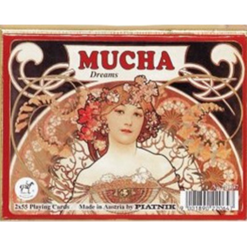 Mucha Dreams Double Pack Piatnik Playing Cards