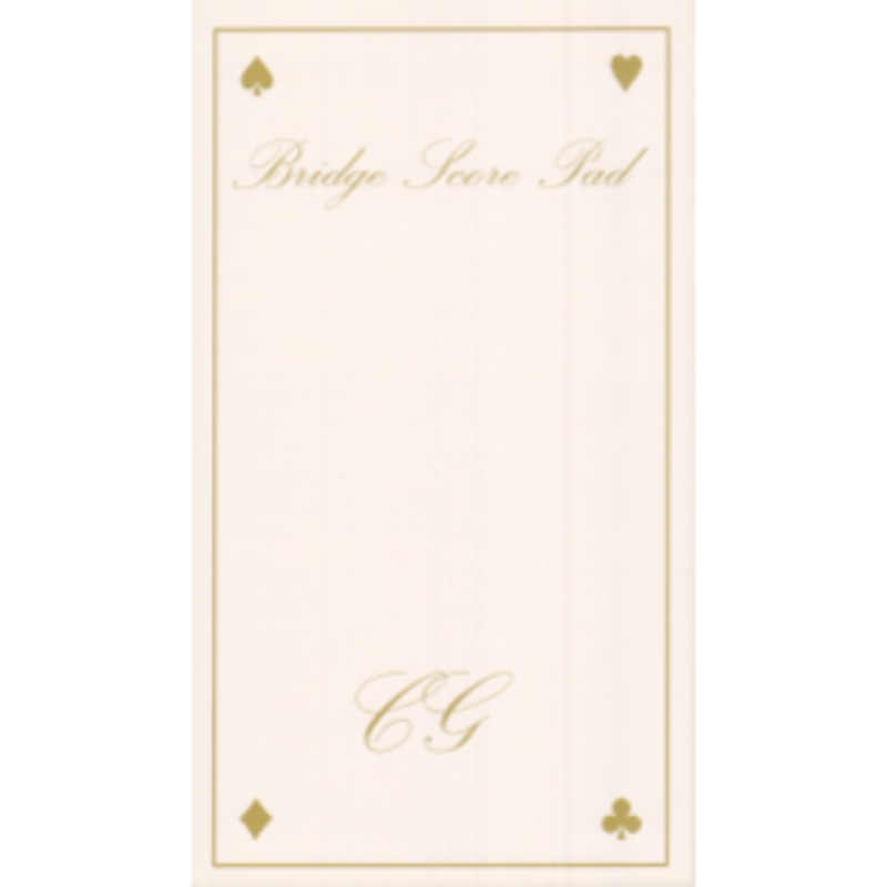 Bridge Score Pad