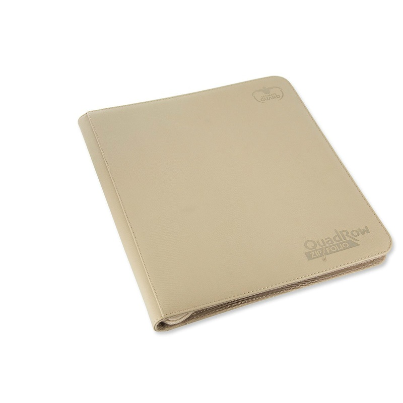 Ultimate Guard 12-Pocket Quadrow Zipfolio Xenoskin Sand