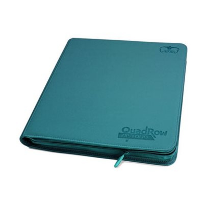 Ultimate Guard 12-Pocket Quadrow Zipfolio Xenoskin Petrol Blue