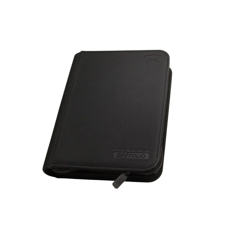 Ultimate Guard Mini American 9-Pocket Zipfolio Xenoskin Black