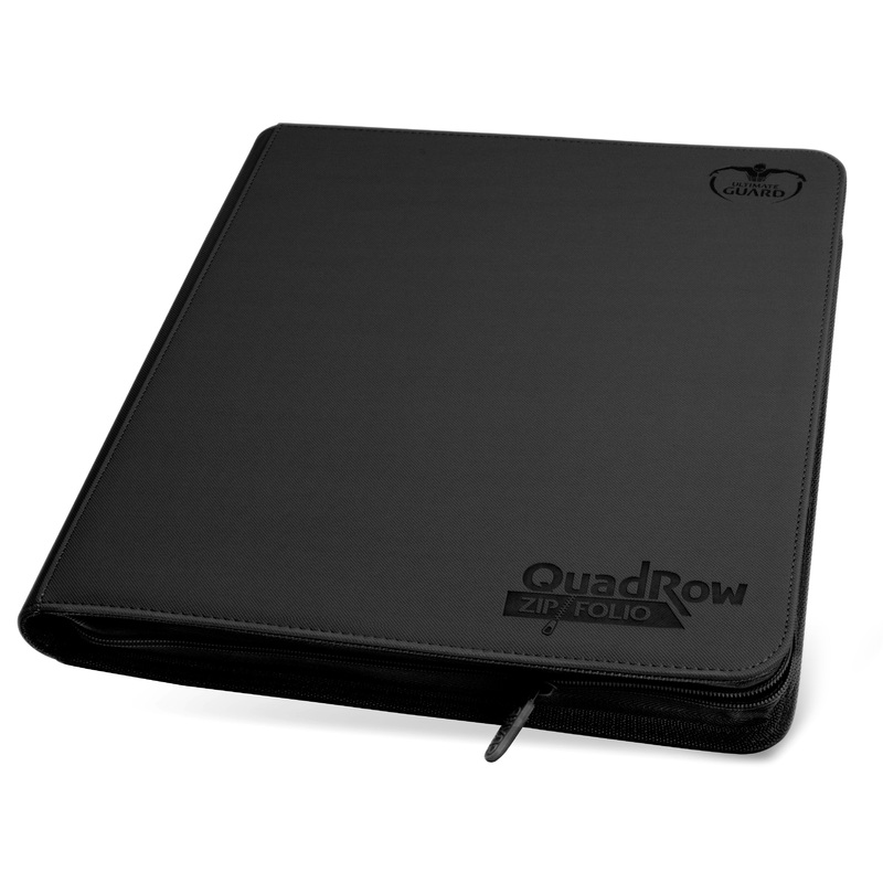 Ultimate Guard 12-Pocket Quadrow Zipfolio Xenoskin Black