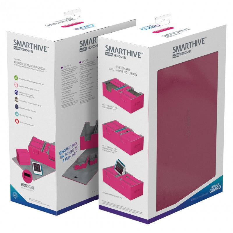 Ultimate Guard – Smarthive 400+ XenoSkin Pink Deck Box