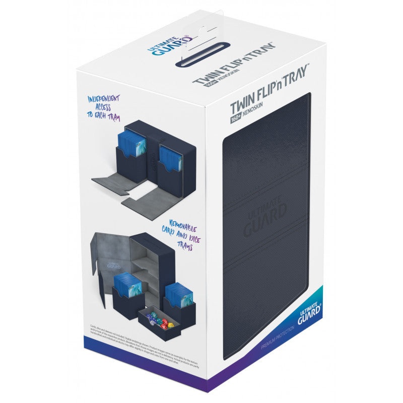 Ultimate Guard – Twin Flip N Tray Deck Case 160+ Standard Size Xenoskin Blue
