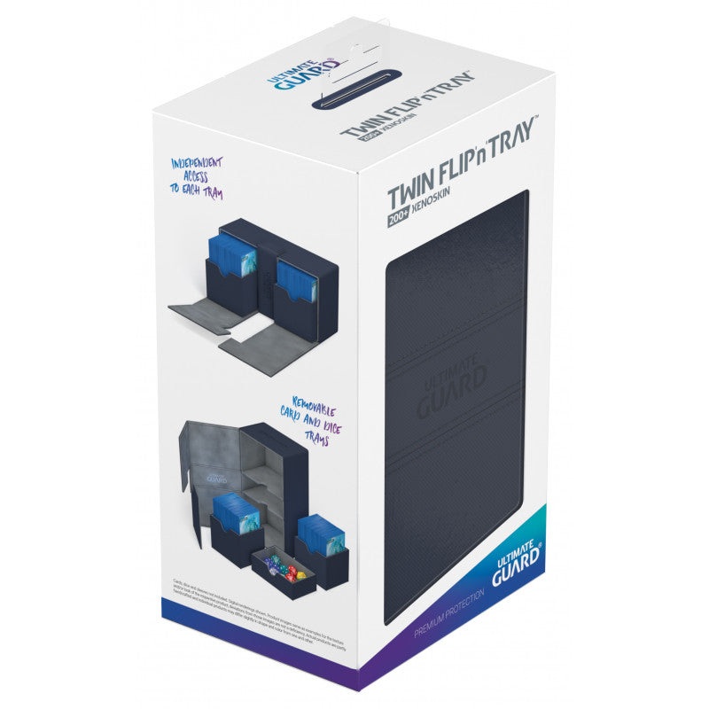 Ultimate Guard – Twin Flip N Tray Deck Case 200+ Standard Size Xenoskin Blue