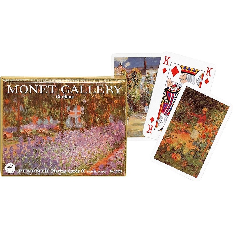 Monet Gardens Double Pack Piatnik Playing Cards