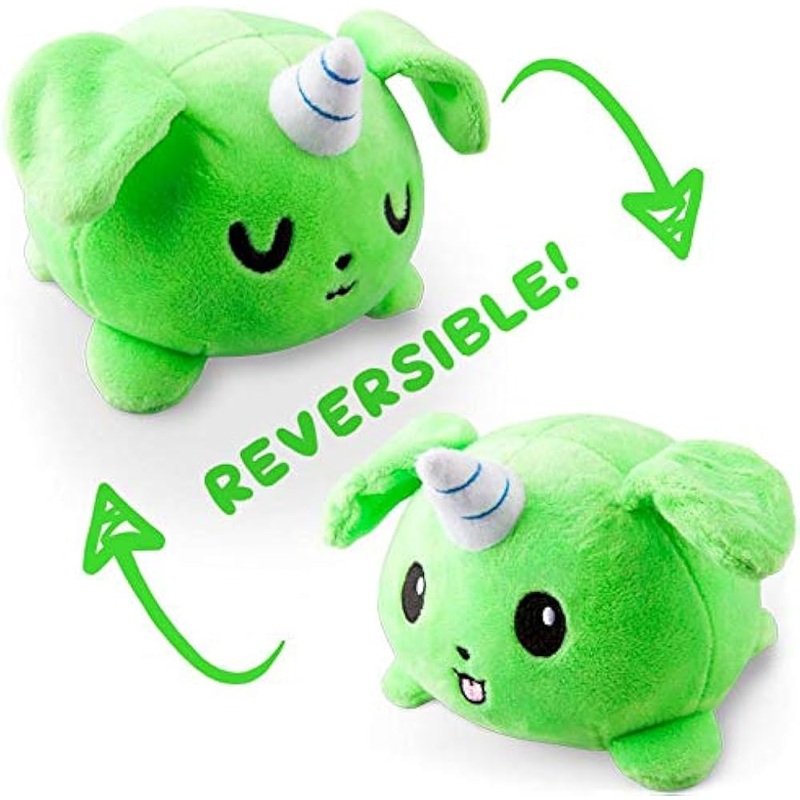 Reversible Puppicorn Plushie Green