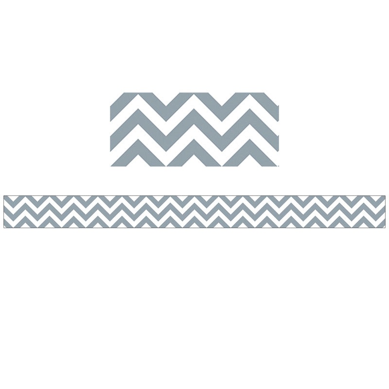 Slate Gray Chevron Border