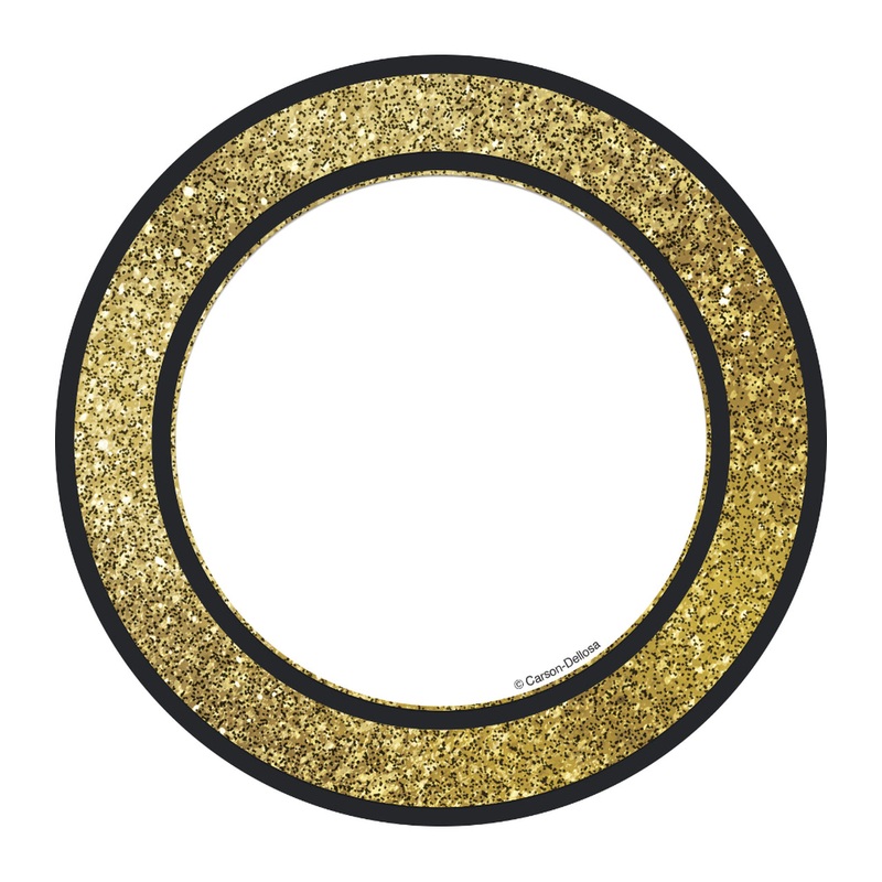Gold Glitter Dots Accents
