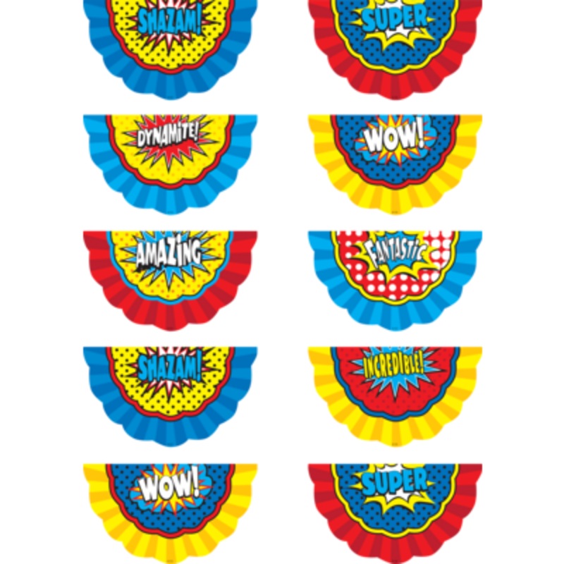 Superhero Bunting Accents