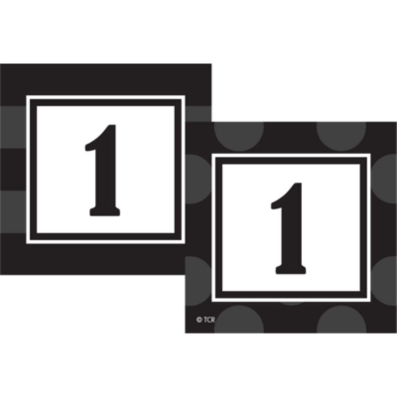 Black Sassy Solids Double Sided Calendar Cards