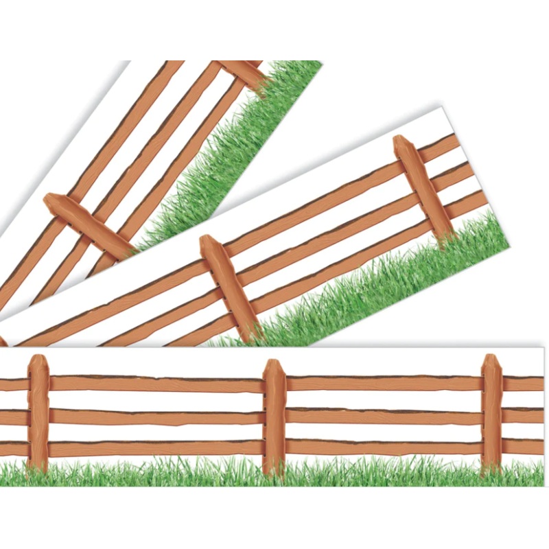 Grassy Fence Border