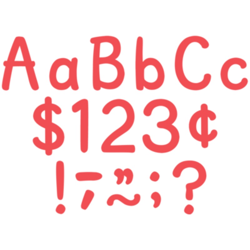 Melon Red 4 Modern Classic Letters