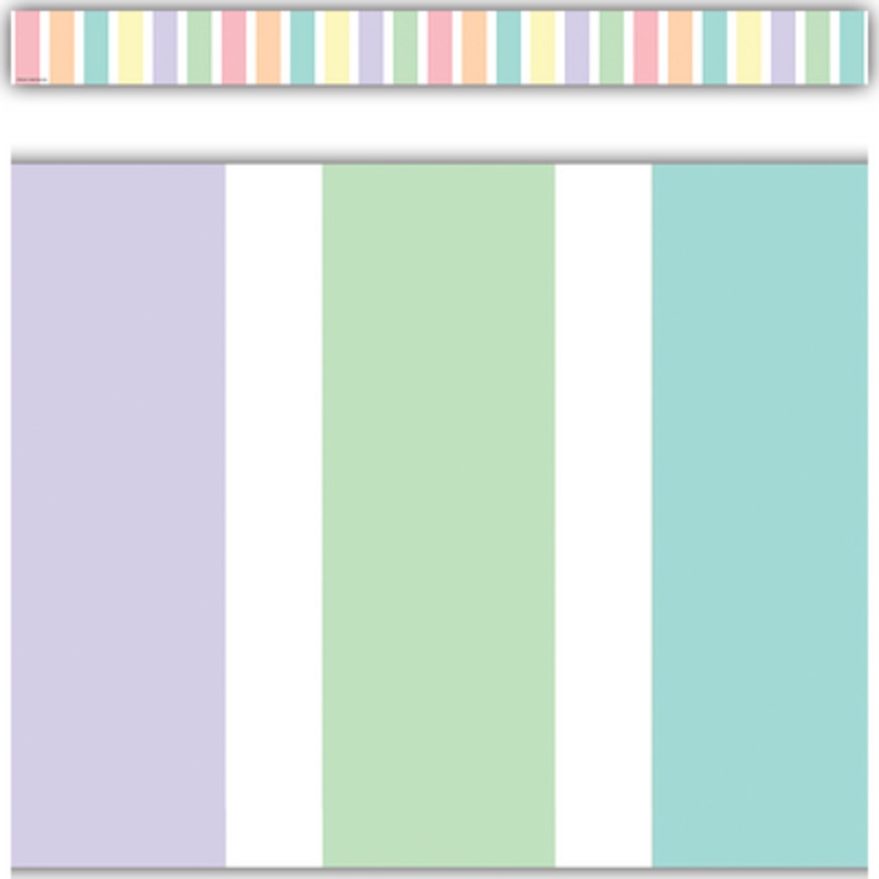 Pastel Pop Stripes Straight Border