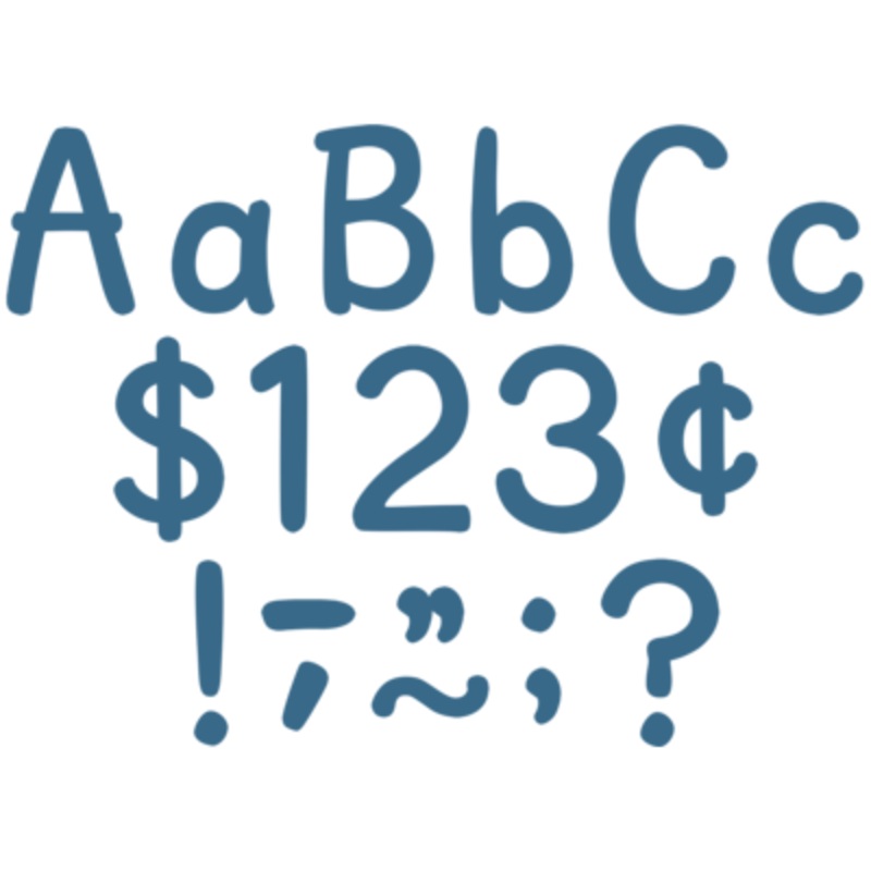 Slate Blue 4 Modern Classic Letters