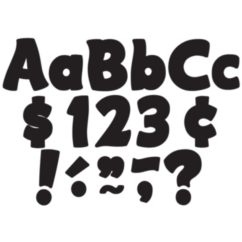Black Funtastic 4 Letters Combo Pack