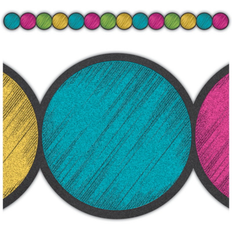 Chalkboard Bright Circles