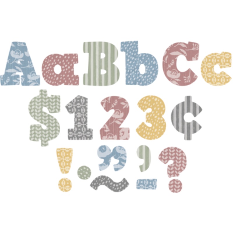 Classroom Cottage Bold Block 4 Letters