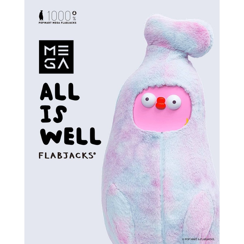 POP MART MEGA Reserve Series 1000% Flabjacks All Is Well