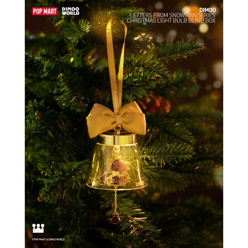 POP MART Dimoo Letters from Snowman Series – Christmas Light Bulb Blind Box