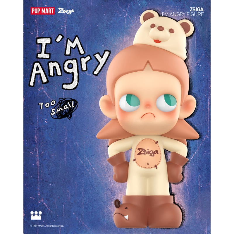 POP MART Zsiga I’m Angry 100% Limited Edition