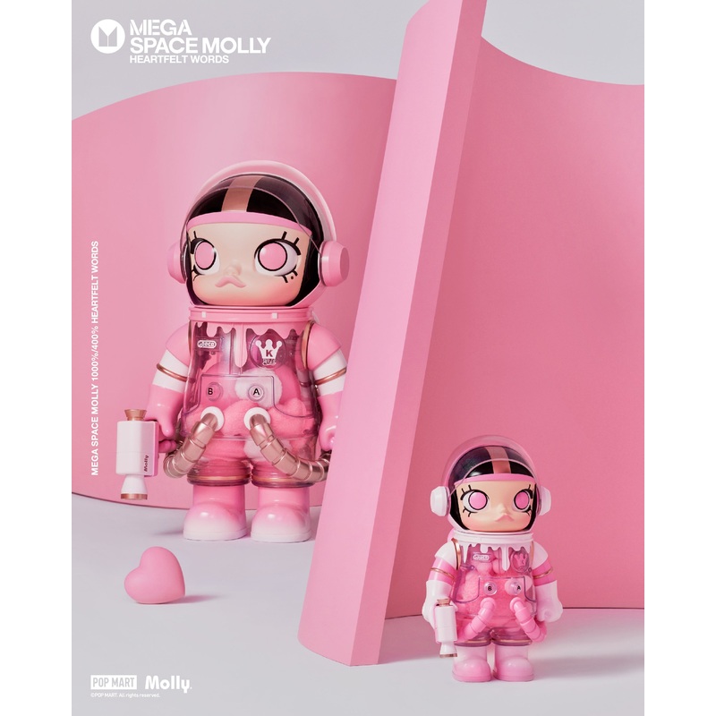 POP MART MEGA SPACE MOLLY 1000% Heartfelt Words