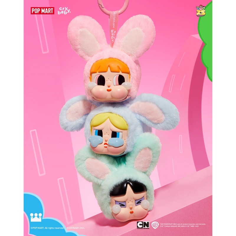 POP MART CRYBABY  Powerpuff Girls Series-Vinyl Face Plush Blind Box